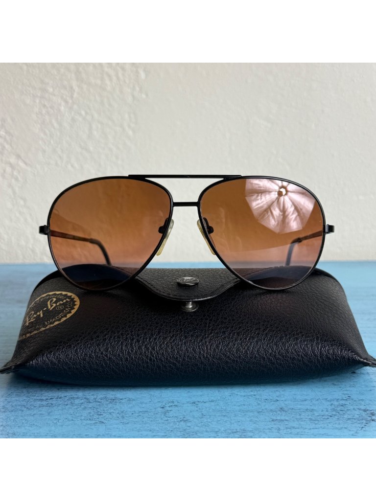 Serengeti 'Drivers' 5223j Aviator Sunglasses W/ Brown Lenses & Black Frames